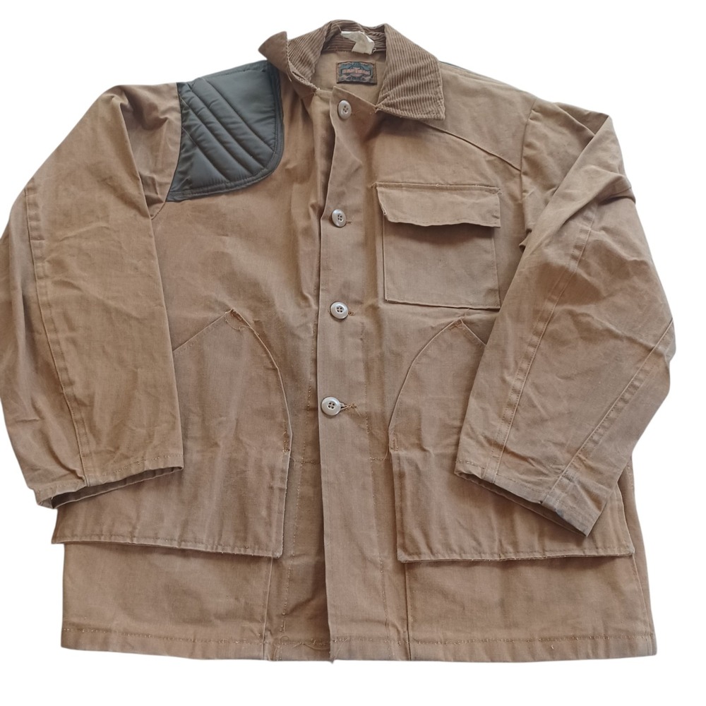 SafeTbak Vintage Heavy Canvas Shooting Hunting Utility Coat Jacket Mens‎ 38
